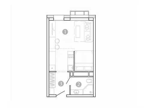 1-к кв. Забайкальский край, Чита 1-я Коллективная ул., 6 СТР (29.22 м)