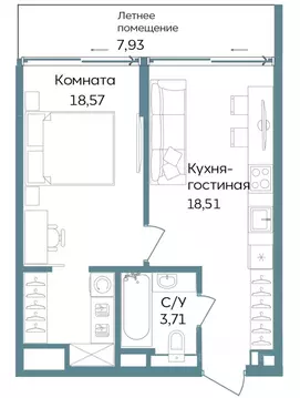 1-к кв. Крым, Саки ул. Морская (48.72 м)