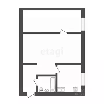 2-к кв. Костромская область, Кострома Черноречье мкр, 6 (44.5 м)