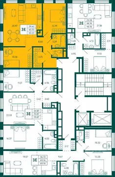 2-к кв. Башкортостан, Уфа ул. Расула Гамзатова, 3 (65.53 м)