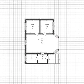 Дом в Краснодар, СНТ Хуторок-Южный, Персиковая улица, 142 (90 м)