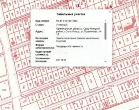 Участок в Оренбургская область, Соль-Илецк ул. Виноградная, 1 (6.6 ...