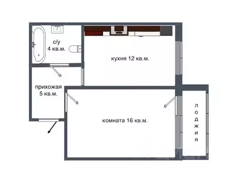 1-к кв. Московская область, Люберцы городской округ, Марусино пгт ул. ...