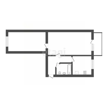 2-к кв. Смоленская область, Смоленский муниципальный округ, д. ...