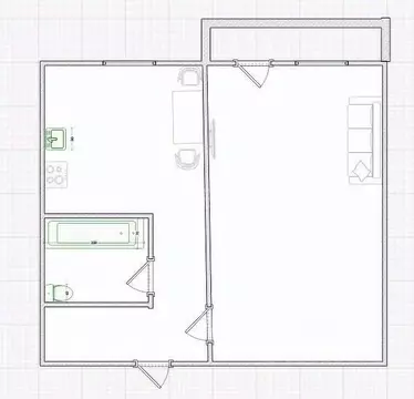 1-к кв. Костромская область, Красное-на-Волге пгт, Восточный мкр 3 ...