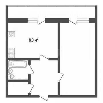 1-к кв. Владимирская область, Муром Комсомольская ул., 46 (34.0 м)