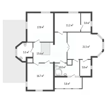 Дом в Ленинградская область, Гатчинский муниципальный округ, с. ...