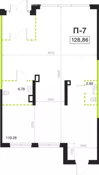 Помещение свободного назначения (128.86 м)