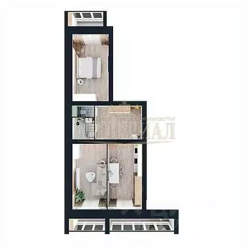 2-к кв. Марий Эл, Йошкар-Ола ул. Зарубина, 12 (77.08 м)