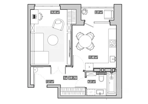 1-к кв. Приморский край, Артем  (39.7 м)