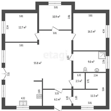 Дом в Ярославский муниципальный округ, деревня Алешково (160 м)