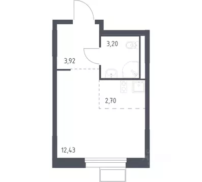 Студия Московская область, Химки Клязьма-Старбеево мкр, Ивакино кв-л, ...