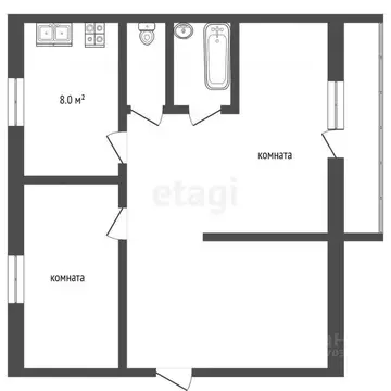 2-к кв. Ямало-Ненецкий АО, Муравленко ул. Ленина, 96 (59.0 м)