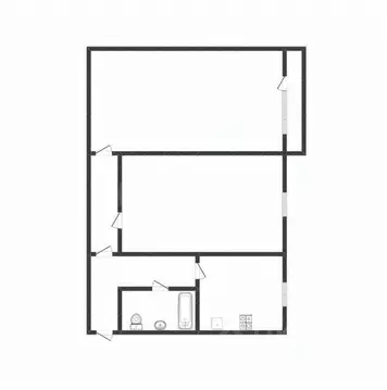 2-к кв. Костромская область, Нерехта ул. Глазова, 3 (50.3 м)