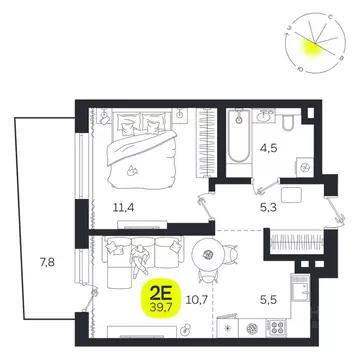 2-к кв. Свердловская область, Екатеринбург Южная Ботаника жилрайон, ...