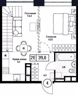 1-к кв. Московская область, Пушкино Пушкино Град жилой комплекс, к3 ...