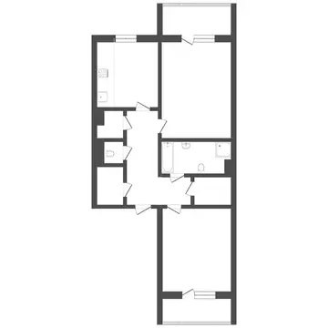 2-комнатная квартира: Тюмень, Самарская улица, 20 (95.8 м)