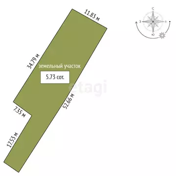 Участок в Ишим, Тюменская улица (5.73 м)