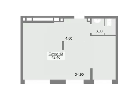 Офис в Свердловская область, Екатеринбург ул. Краснофлотцев, 40 (42 м)