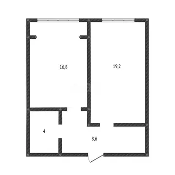 1-комнатная квартира: Махачкала, улица Азизова, 32 (48.7 м)