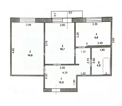 2-к кв. Белгородская область, Шебекино Харьковская ул., 55В (47.4 м)