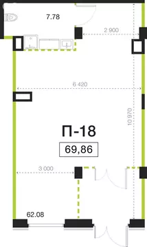 Помещение свободного назначения (69.86 м)
