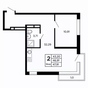 Студия Смоленская область, Смоленск проезд Маршала Конева, 32 (49.09 ...