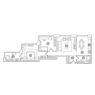 3-комнатная квартира: Москва, проспект Академика Сахарова, 7 (89.3 м)
