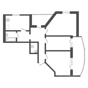 3-к кв. Тюменская область, Тюмень 6-й мкр, проезд 9 Мая, 7/2 (84.8 м)
