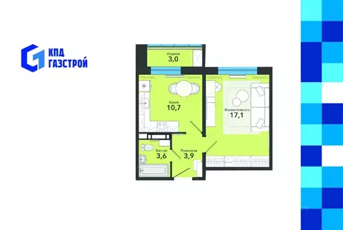 1-к кв. Новосибирская область, Новосибирск Спортивная ул., 58 (38.3 м)