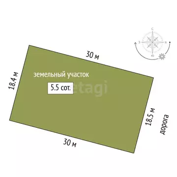 Участок в Тюмень, улица Фёдора Дозорцева (5.53 м)