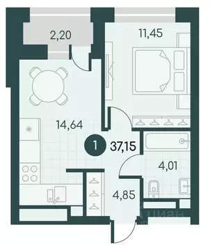 1-к кв. Курганская область, Курган Малиновые высоты жилой комплекс ...
