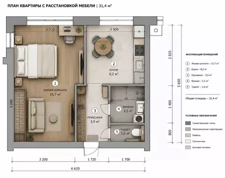 1-к кв. Санкт-Петербург просп. Науки, 28К3 (31.4 м)