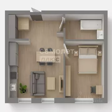 1-к кв. Челябинская область, Челябинск ул. Блюхера, 125Г (41.0 м)