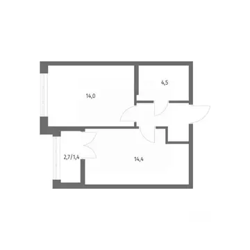 1-к кв. Ленинградская область, Ломоносовский район, Аннинское ...