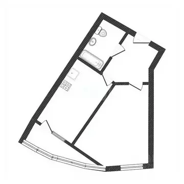 1-к кв. Тверская область, Тверь ул. 2-я Красина, 82 (43.0 м)