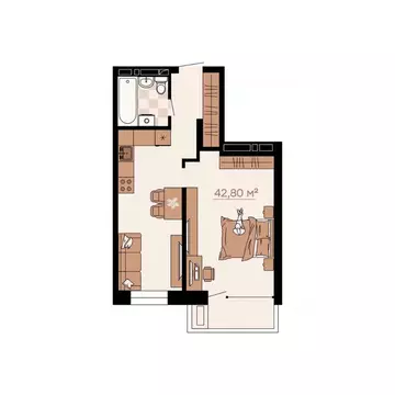 2-к кв. Приморский край, Владивосток ул. Баляева, 49 (40.9 м)