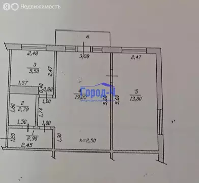 2-комнатная квартира: Чебоксары, улица Пирогова, 12к2 (43.9 м)
