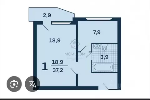 1-к кв. Московская область, Красногорск ул. Ленина, 42 (38.0 м)