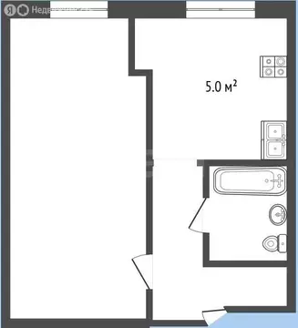1-комнатная квартира: Нальчик, улица Мусова, 29 (32.2 м)
