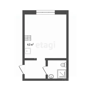 1-к кв. Тюменская область, Тюмень проезд Геологоразведчиков, 6 (18.7 ...