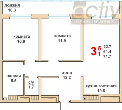 2-к кв. Свердловская область, Верхняя Пышма Гранд Успенский жилой ...
