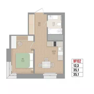 1-к кв. Иркутская область, Иркутский муниципальный округ, Маркова рп, ...