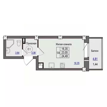 1-к кв. Псковская область, Псковский район, Завеличенская волость, д. ...