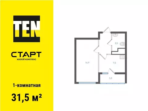 1-к кв. Свердловская область, Екатеринбург ул. Академика Вонсовского, ...