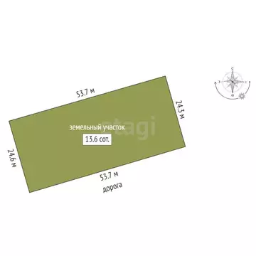 Участок в Ленинградская область, Выборгский район, Рощинское городское ...