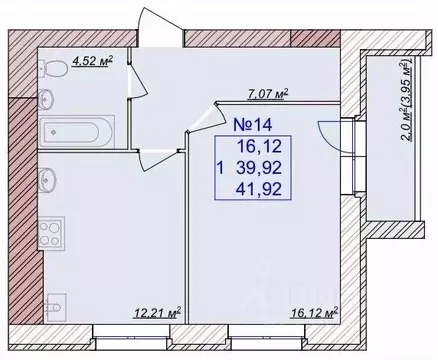 1-к кв. Ярославская область, Ярославский муниципальный округ, пос. ...