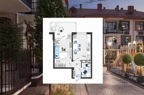 1-к кв. Краснодарский край, Туапсинский муниципальный округ, с. Агой ...