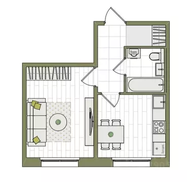 1-к кв. Кировская область, Киров ул. Чистопрудненская, 13А (31.8 м)
