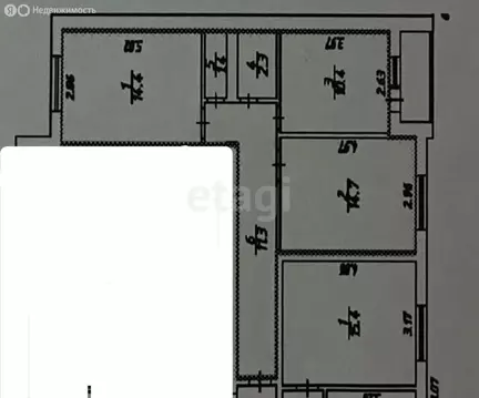 2-комнатная квартира: Калуга, улица Василия Стригунова, 8 (54.5 м)